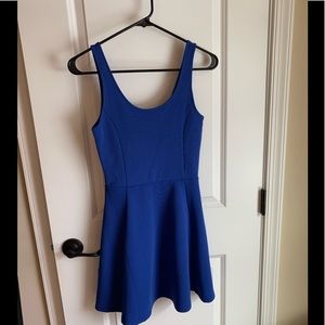 Royal blue cocktail dress